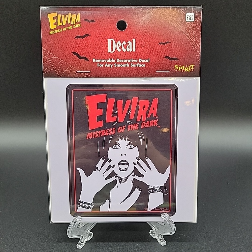 Elvira Mistress of the Dark Decal Sticker Removable Spooky Halloween Spirit